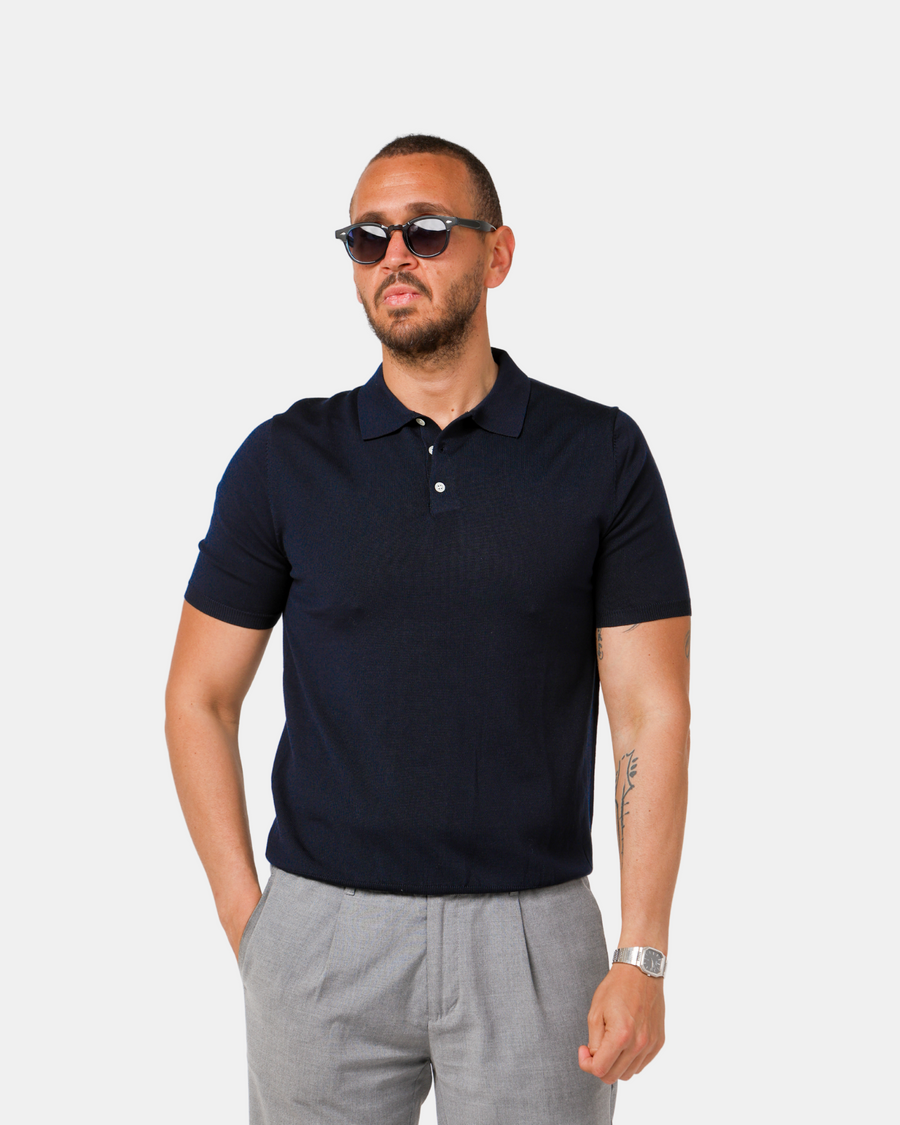 Navy Crest Polo - Ryokō