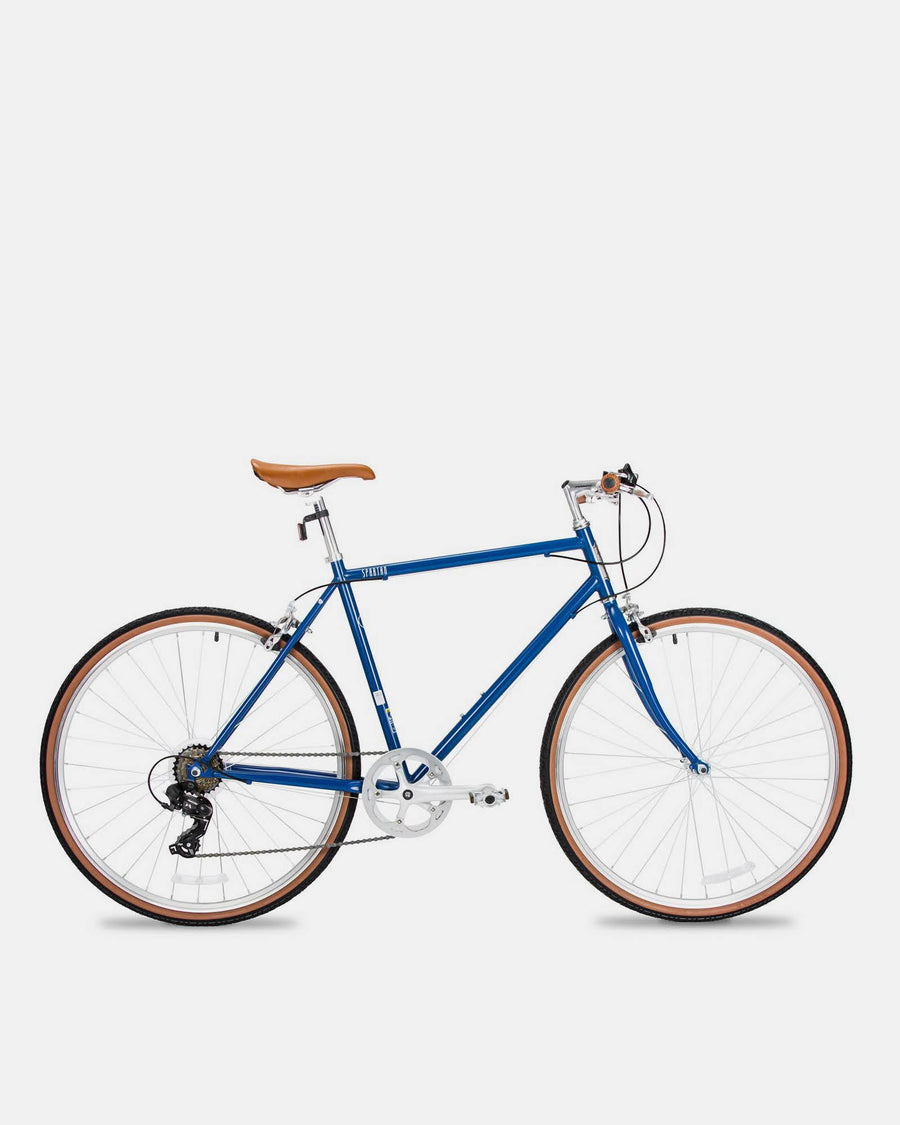 Spartan 700c Platinum City Bicycle Matte Navy - Ryokō